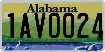AL license plate 1AV0024