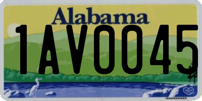 AL license plate 1AV0045