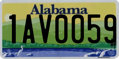 AL license plate 1AV0059