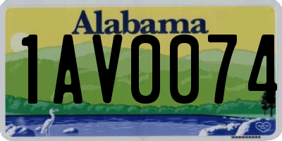 AL license plate 1AV0074