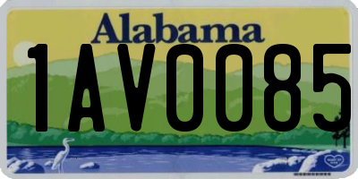 AL license plate 1AV0085