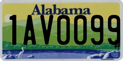 AL license plate 1AV0099