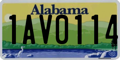 AL license plate 1AV0114