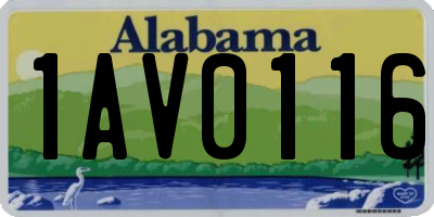 AL license plate 1AV0116