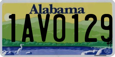 AL license plate 1AV0129