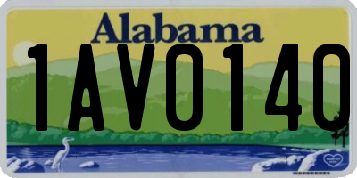 AL license plate 1AV0140
