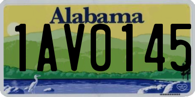 AL license plate 1AV0145