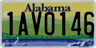AL license plate 1AV0146