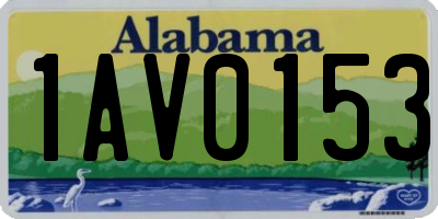 AL license plate 1AV0153
