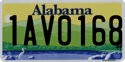 AL license plate 1AV0168