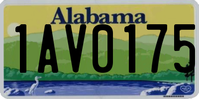 AL license plate 1AV0175
