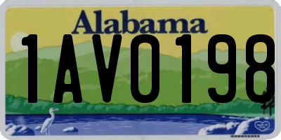 AL license plate 1AV0198