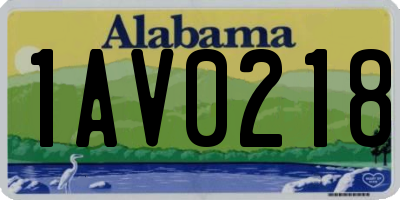 AL license plate 1AV0218