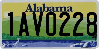 AL license plate 1AV0228
