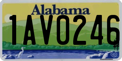 AL license plate 1AV0246