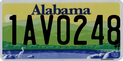 AL license plate 1AV0248