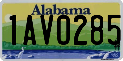 AL license plate 1AV0285