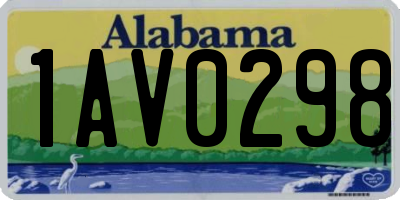 AL license plate 1AV0298