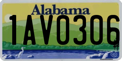 AL license plate 1AV0306