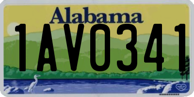 AL license plate 1AV0341