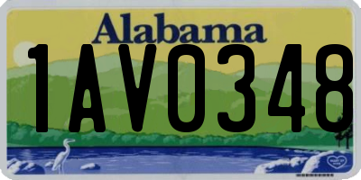 AL license plate 1AV0348