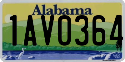 AL license plate 1AV0364