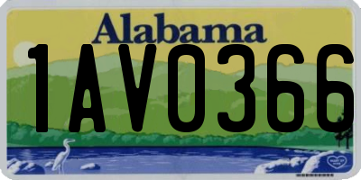 AL license plate 1AV0366