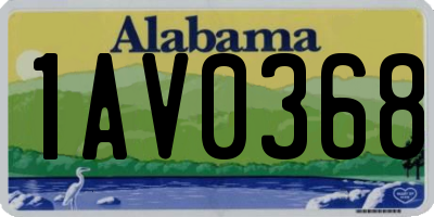 AL license plate 1AV0368