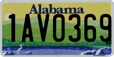 AL license plate 1AV0369