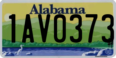 AL license plate 1AV0373