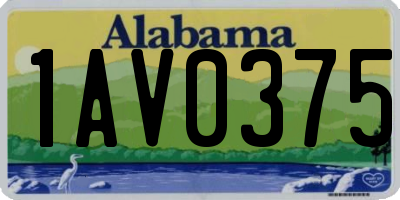 AL license plate 1AV0375