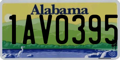 AL license plate 1AV0395