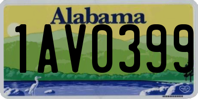 AL license plate 1AV0399