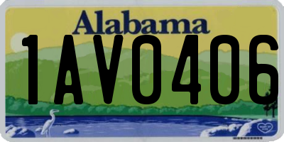 AL license plate 1AV0406