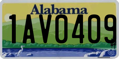 AL license plate 1AV0409