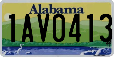 AL license plate 1AV0413
