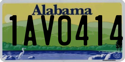 AL license plate 1AV0414