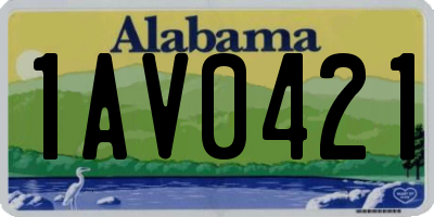AL license plate 1AV0421