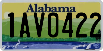 AL license plate 1AV0422
