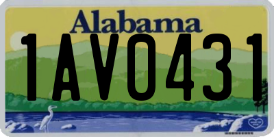 AL license plate 1AV0431