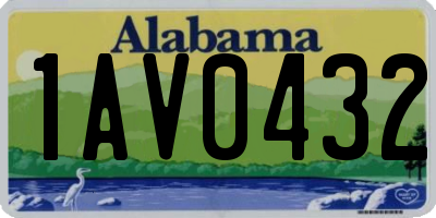 AL license plate 1AV0432