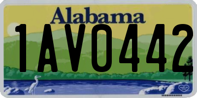 AL license plate 1AV0442