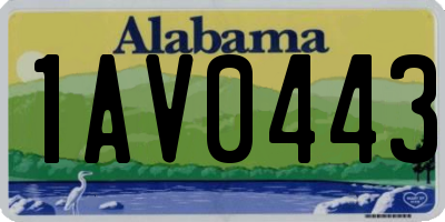 AL license plate 1AV0443