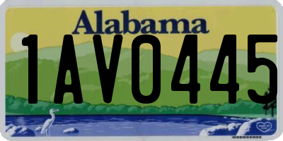 AL license plate 1AV0445