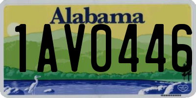 AL license plate 1AV0446