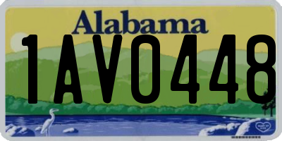 AL license plate 1AV0448