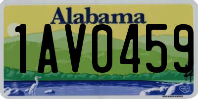 AL license plate 1AV0459