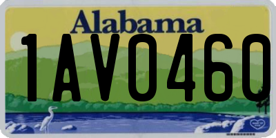 AL license plate 1AV0460