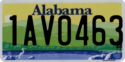 AL license plate 1AV0463