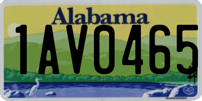 AL license plate 1AV0465